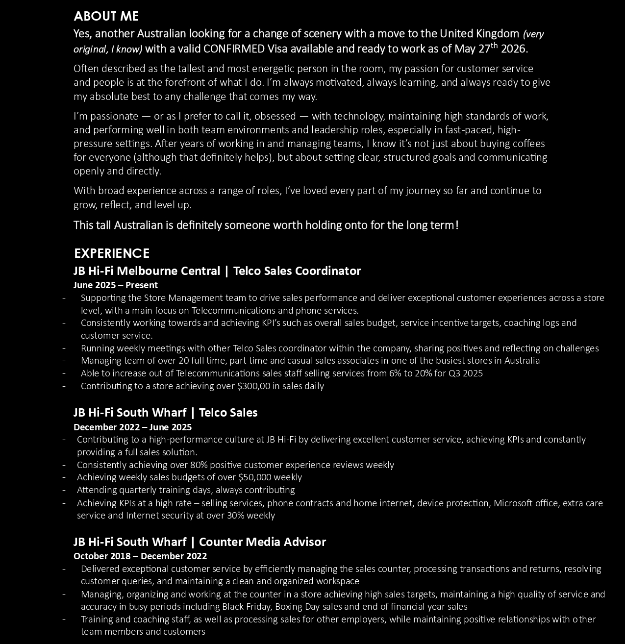 Resume Page 1